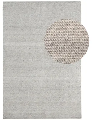 Produktbild von Steffensmeier Handwebteppich Leo | Schurwolle | Wohnzimmer | Grau Beige, handgewebt, Größe: 160x230 cm