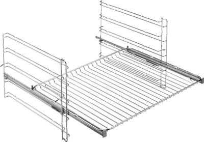 A wire rack pull-out for a dishwasher.