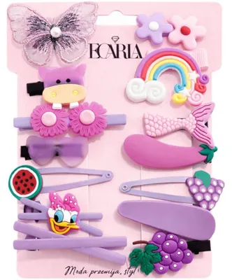 Image de ECARLA - Lot de 14 pinces à cheveux pour enfants