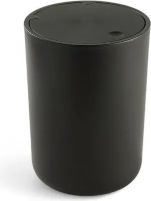 Produktbild von Mülleimer, TODAY Utility, 8,5 L, Ø 21 x H 29 cm, Polypropylen, Schwarz, Drucköffnung