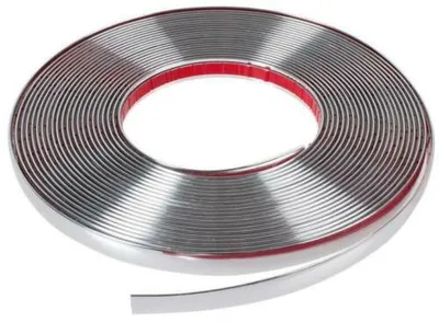 16mm Profi Chrom Stripe Streifen Selbstklebend Aufkleber PKW LKW z.B Kühlergrill – Produktansicht