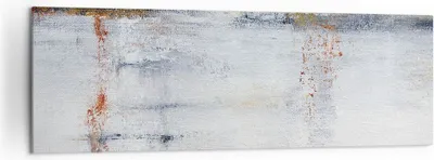 Produktbild von Bild auf Leinwand - Leinwandbild - Einteilig - Abstraktion weiß verschwommen - 160x50cm - Wand Bild - Wanddeko - Wandbilder - Leinwanddruck - Bilder - Wanddekoration - Leinwand bilder - AB160x50-4535