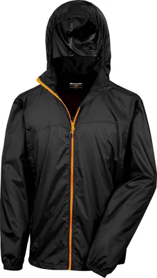 Produktbild von Result R189X | Leichte Herren Sommer Jacke - Farbe: Black/Orange - Größe: 3XL
