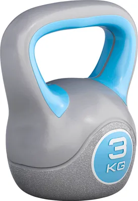 A single kettlebell is shown against a white background.