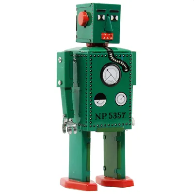 Produktbild von Roboter - Blechroboter - Lilliput-Roboter - grün - Zinnspielzeug
