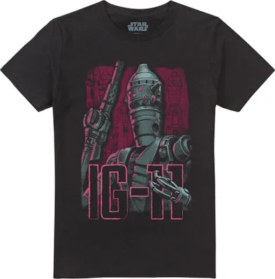 Produktbild von Star Wars: The Mandalorian - "Ig11" T-Shirt für Herren/Damen Uni TV30173 (3XL) (Schwarz)