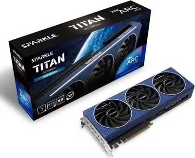 Produktbild von Sparkle Technology Intel Arc A770 TITAN OC Edition, Arc A770, 16 GB, GDDR6, 256 Bit, 7680 x 4320 Pixel, PCI Express 4.0