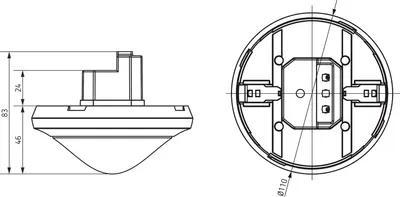 Produktbild von THEBEN AG DALI-Präsenzmelder P360-221 DALI UP WH