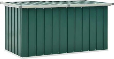 Image de Coffre de rangement de jardin Vert 129x67x65 cm