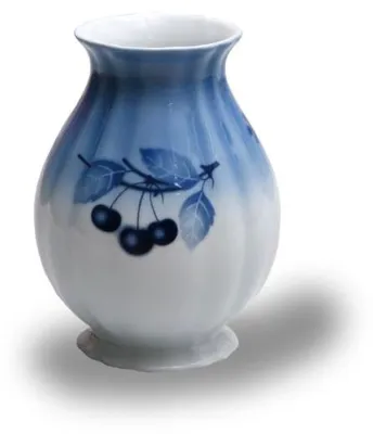 Produktbild von Thun 1794 Vase, tschechisches Porzellan, 18,5 cm, blaue Kirschen, Thun