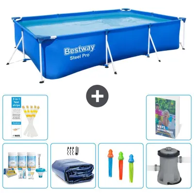 Produktbild von Bestway Steel Pro Rechteckig - 300x201x66 cm - 5-teilig S108