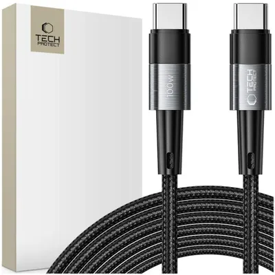 Obrázok produktu pre Tech-Protect 9319456606058, 0,25 m, USB C, USB C, 0,48 Gbit/s, Šedá