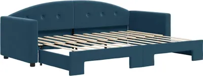 Immagine prodotto di vidaXL Letto da giorno allungabile blu 80x200 cm in velluto