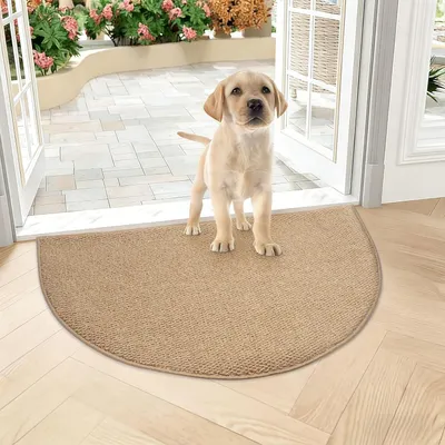 Immagine prodotto di Tappetino semicircolare, antiscivolo, 80x100 cm, adatto per interni ed esterni