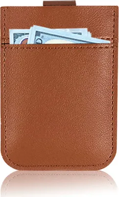 Immagine prodotto di INF Porta carte, mini portafoglio 5 scomparti per carte Marrone