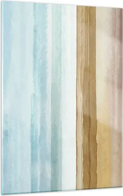 Produktbild von Bilder auf glas - Einteilig - Abstraktion Gürtel Gold - 50x70cm - Glasbilder - Wandbilder - Bilder - zum Aufhängen bereit - Wanddekoration aus Glas - Glas Bilder - Wandbild auf Glas - GPA50x70-4263