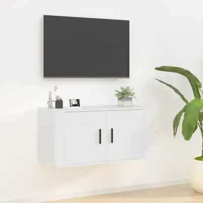 Obrázok produktu pre The Living Store TV nástenná skrinka biela 80x34,5x40 cm