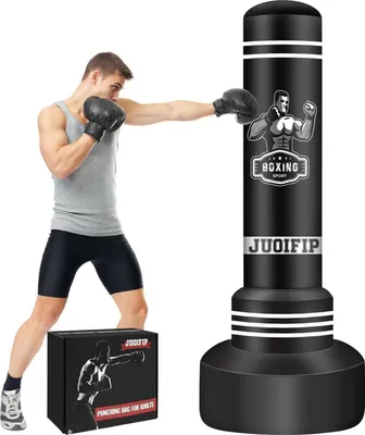 Obrázek produktu pro Volně stojící boxovací pytel se stojanem - 175 cm boxovací pytel pro dospělé