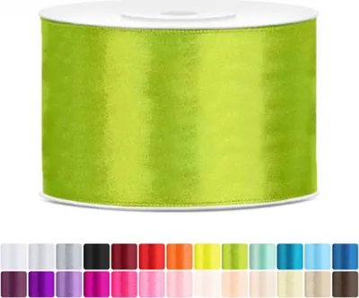 Produktbild von Satinband 50mm Grün - 25 Meter Rolle Geschenk- & Schleifenband