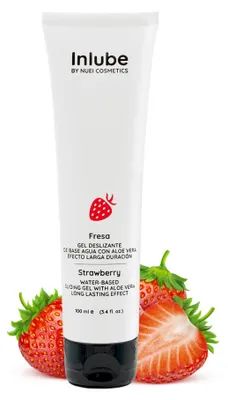 Imagen del producto de NUEI COSMETICS - Nuei Lubricante a Base de Agua Inlube Fresa 100 ml