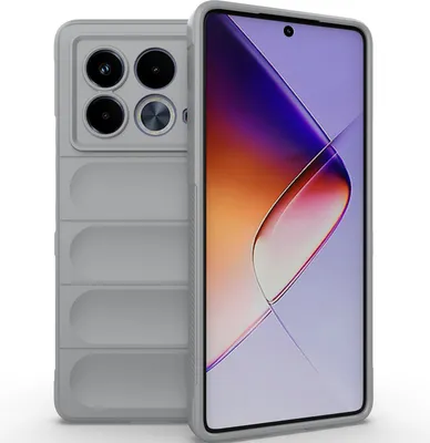 Produktbild von Handyhülle für Infinix Note 40 5G Weich TPU Silikon Stossfest Anti-rutsch Hülle Grau