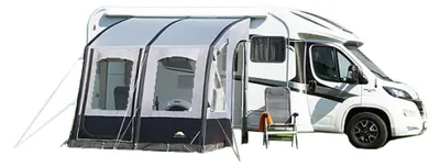 Produktbild von DWT Wohnwagen Vorzelt Speed Air Gr. 3, 260x240 cm (BxT) Anbauhöhe 250-265 cm - ideal für Reisecamping - leicht & aufblasbar
