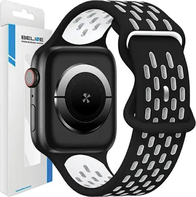 Immagine prodotto di Beline Apple Watch Nuovo cinturino in silicone sportivo 42/44/45/49Mm Nero/Bianco Box