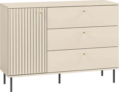 Obrázok produktu pre Selsey CALETTO - Príborník s 3 zásuvkami, béžový, 120 cm