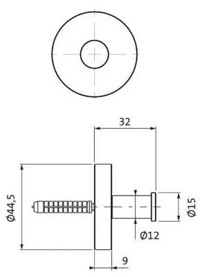 Produktbild von Herzbach LIVING Handtuchhaken 32mm PVD Gold