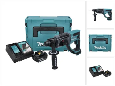 Produktbild von Makita DHR 202 RG1J Akku Kombihammer 18 V 2,0 J SDS Plus + 1x Akku 6,0 Ah + Ladegerät + Makpac