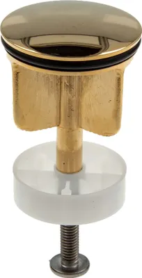 A close-up studio shot of a drain stopper.