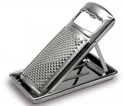 Immagine prodotto di Grattugia Inox E Raccoglitore Con Manico Cm20X10,5X14H