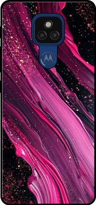 Obrázok produktu pre Smartphonica Puzdro na telefón vhodné pre Motorola Moto E7 Plus / G9 Play s mramorovou potlačou - TPU zadný kryt s mramorovým dizajnom - fialovo-ružový