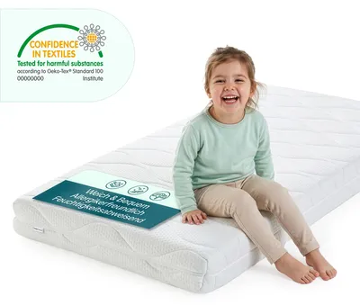 Produktbild von Kindermatratze 90 x 200 cm Kaltschaummatratze Weiß