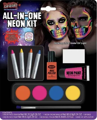 Obrázek produktu pro Neonová barevná sada na líčení, vícebarevná -