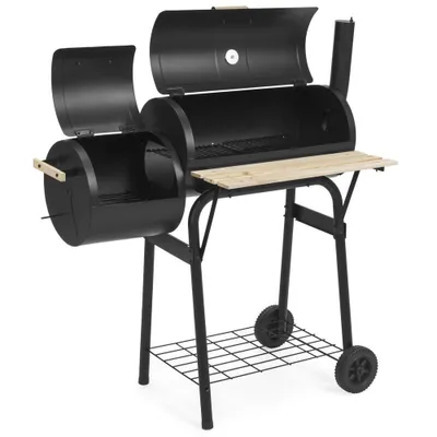 Obrázok produktu pre 2 v 1 BBQ gril a smoker na drevené uhlie