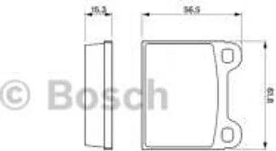 Produktbild von Bosch Bremsbelagsatz, Scheibenbremse  0 986 462 282