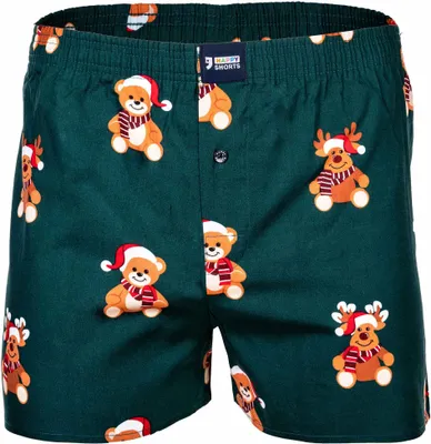 Produktbild von Happy Shorts Herren Boxer 1-Pack Christmas - Teddy & Reindeer - Größe S
