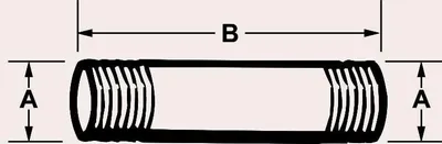 Produktbild von Cornat Rohrnippel 1/2 x 800 mm verzinkt