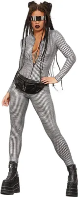 Produktbild von Fever - "Miss Whiplash" Catsuit - Damen SM2350 (M) (Silber)
