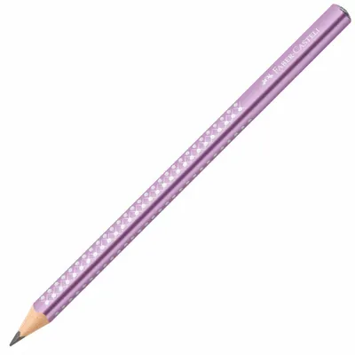 Image de FABER-CASTELL 111663 FABER-CASTELL Jumbo Sparkle Bleistift B metallic violet 1 St.
