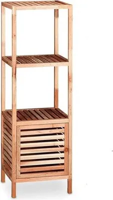 Produktbild von Naturel Home Holz Standregal 35,5 x 123 x 39,5 cm matt geölt, Walnussbraun