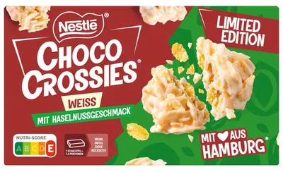 Produktbild von Choco Crossies Weiß Haselnussgeschmack 2x75g