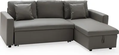 Produktbild von Ecksofa, umwandelbar, Kunstleder CLARK, 3-Sitzer, taupefarben