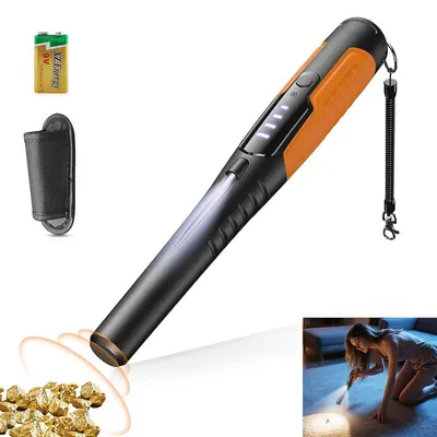 Produktbild von Metalldetektor Handgerät DM236A, 360° Hochsensibel, 3 Alarm Modi, LED & Display, tragbarer Metalldetektor für Innen & Außen