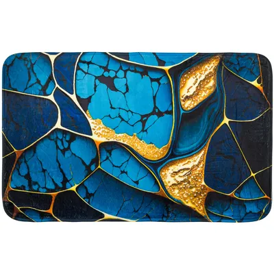Produktbild von SANILO® Badteppich Marmor Cobalt 50 x 80 cm