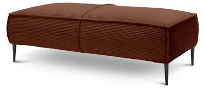 Produktbild von Rechteckiger Pouf May Espresso 140x65x44 cm aus Stoff und Kunstleder