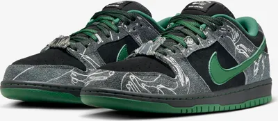 Produktbild von Nike SB x There Skateboards Dunk Low "Anthracite and Gorge Green" HF7743-001, Größe: 45