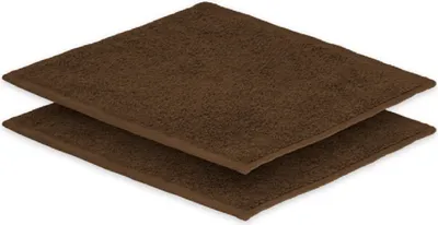 Produktbild von 2 x Seiftuch 30 x 30 cm  500g/m²  Schokobraun Doppelpack Hohe Qualität Neu/OVP