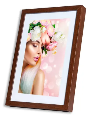 Produktbild von KS15 Bilderrahmen Lifestyle Foto Rahmen Collage Wanddeko Poster Holzoptik - Farbe: Braun | Format: 30x45